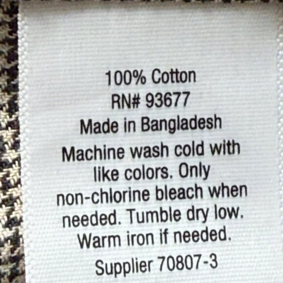 Mutual Weave Mens Long Sleeve Buttons Collared Flax Houndstooth Shirt Sz XXL NWT - Picture 6 of 8